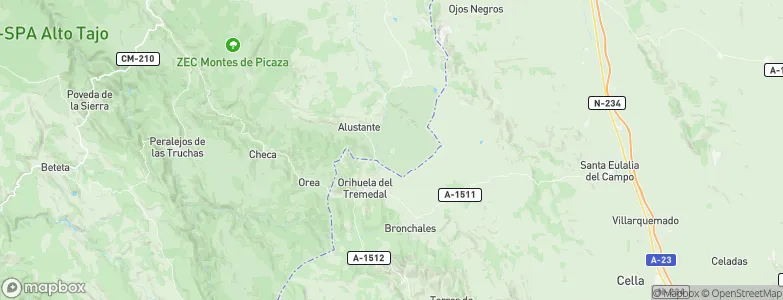 Motos, Spain Map