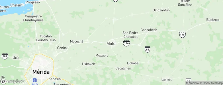 Motul, Mexico Map