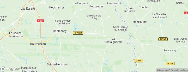 Mouilleron-Saint-Germain, France Map