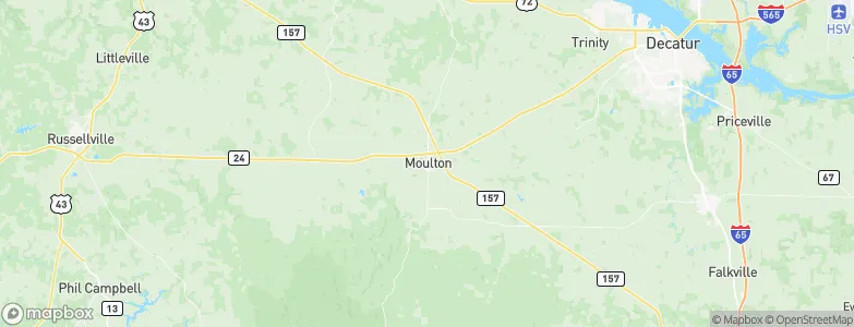 Moulton, United States Map