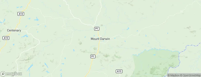 Mount Darwin, Zimbabwe Map