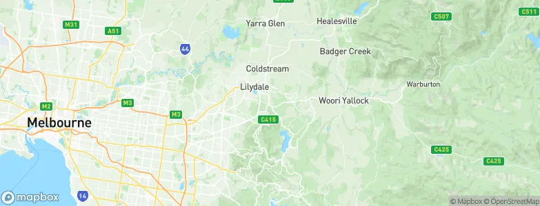 Mount Evelyn, Australia Map