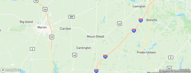 Mount Gilead, United States Map