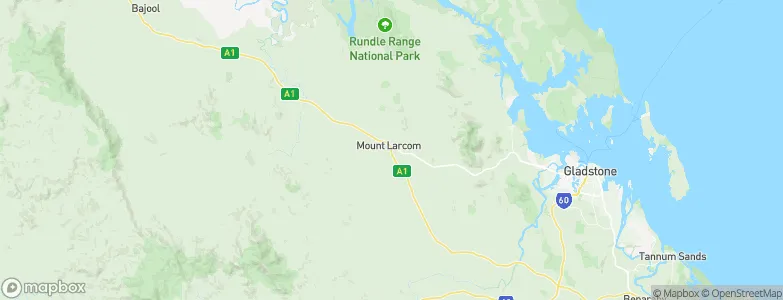 Mount Larcom, Australia Map