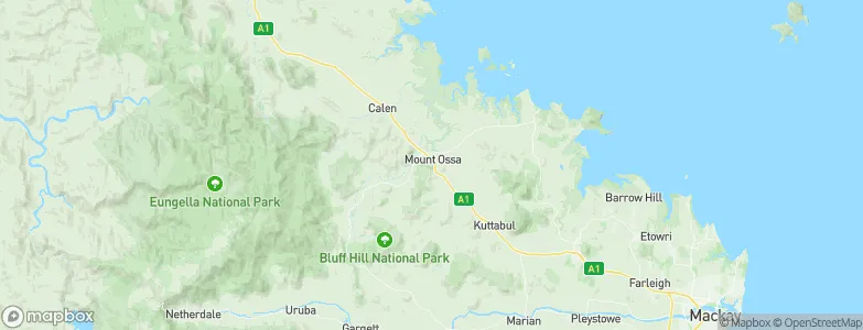 Mount Ossa, Australia Map