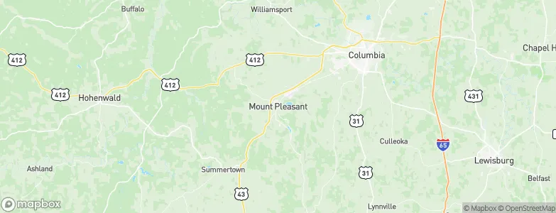 Mount Pleasant, United States Map