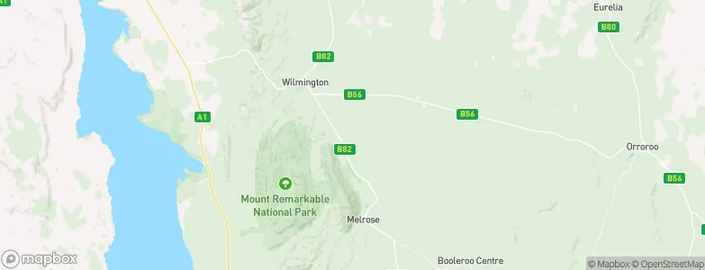 Mount Remarkable, Australia Map