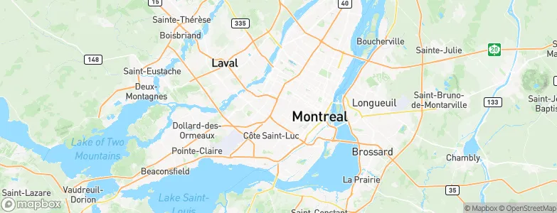 Mount Royal, Canada Map