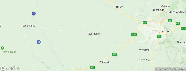 Mount Tyson, Australia Map