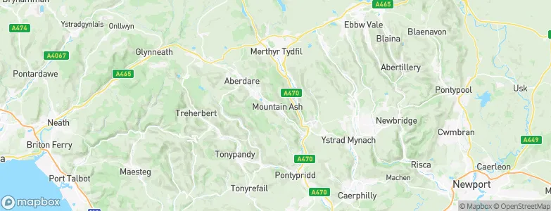 Mountain Ash, United Kingdom Map