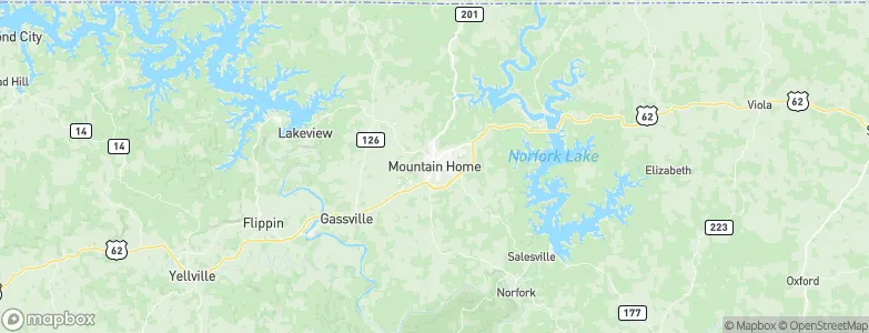 Mountain Home, United States Map