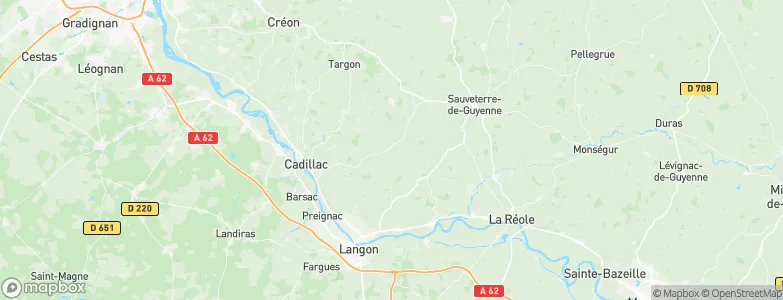 Mourens, France Map