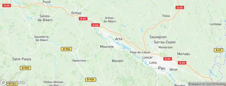 Mourenx, France Map