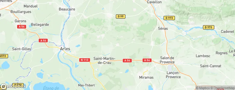 Mouriès, France Map