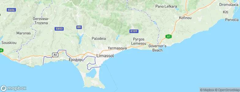 Mouttagiáka, Cyprus Map