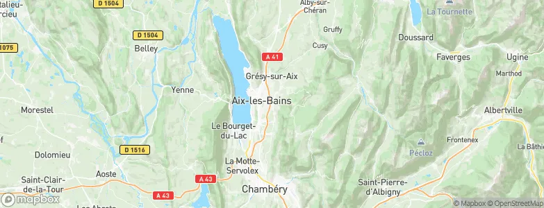 Mouxy, France Map