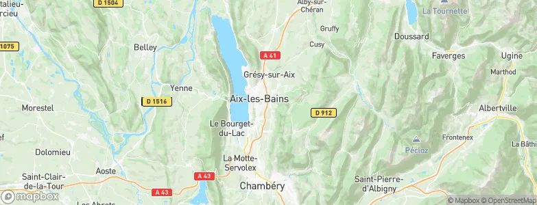 Mouxy, France Map