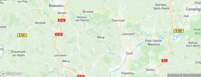 Mouy, France Map