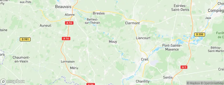 Mouy, France Map