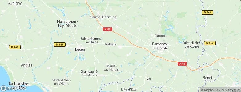 Mouzeuil-Saint-Martin, France Map