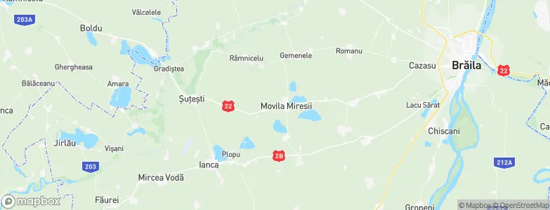 Movila Miresii, Romania Map