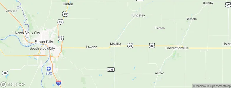 Moville, United States Map