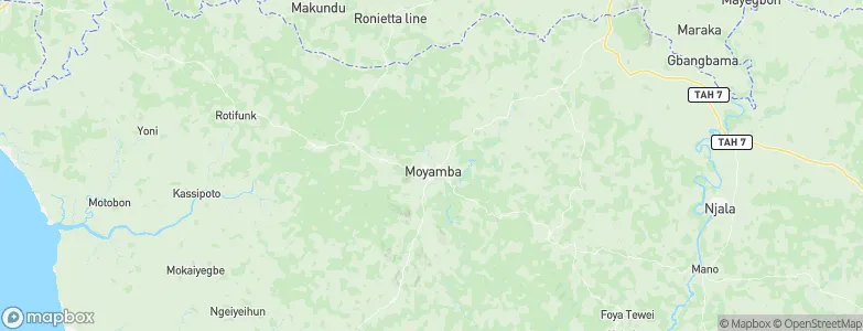 Moyamba, Sierra Leone Map