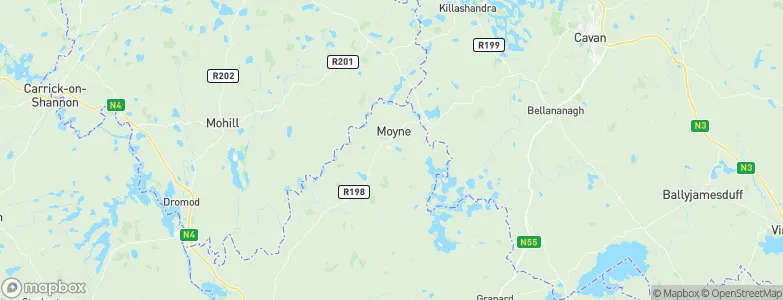 Moyne, Ireland Map
