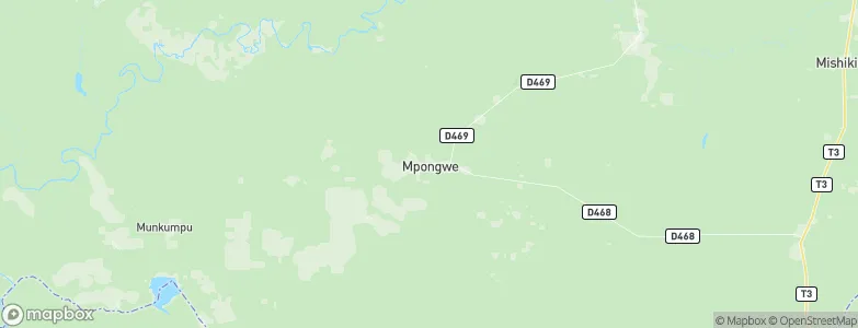 Mpongwe, Zambia Map