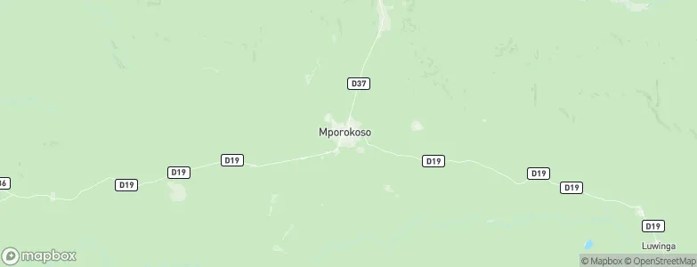 Mporokoso, Zambia Map