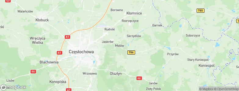 Mstów, Poland Map