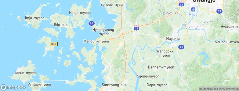 Muan, South Korea Map