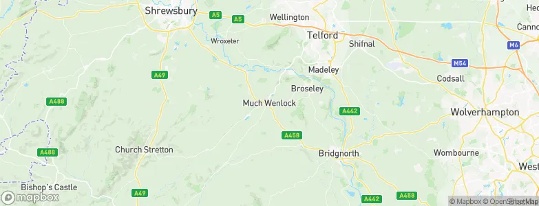 Much Wenlock, United Kingdom Map