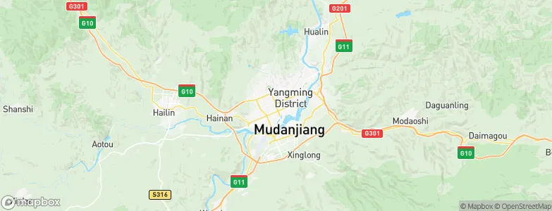 Mudanjiang, China Map