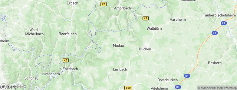 Mudau, Germany Map