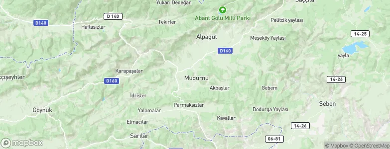 Mudurnu, Turkey Map