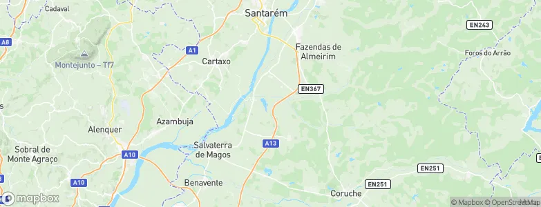 Muge, Portugal Map