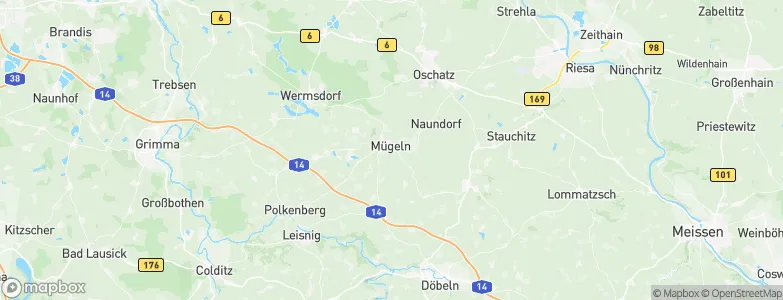 Mügeln, Germany Map