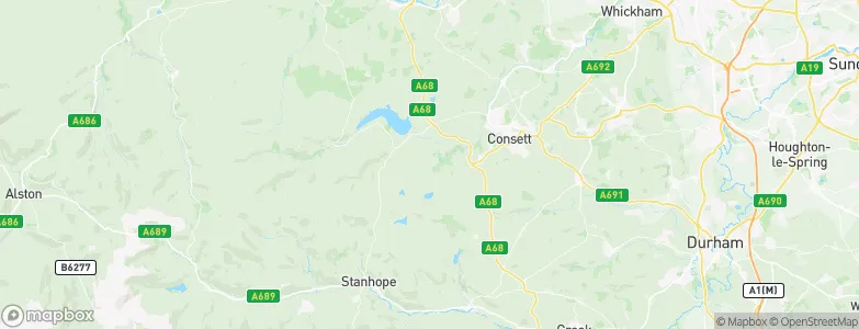 Muggleswick, United Kingdom Map
