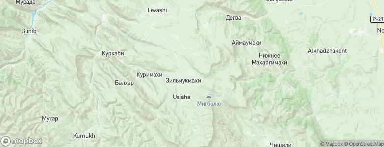 Mugi, Russia Map