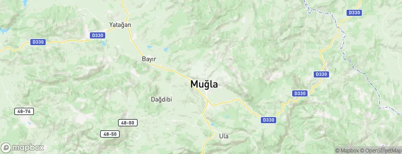 Muğla Province, Turkey Map