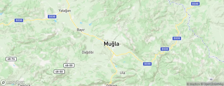 Muğla, Turkey Map