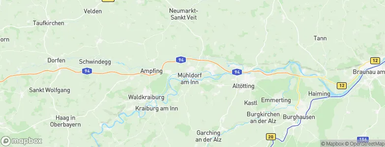 Mühldorf, Germany Map