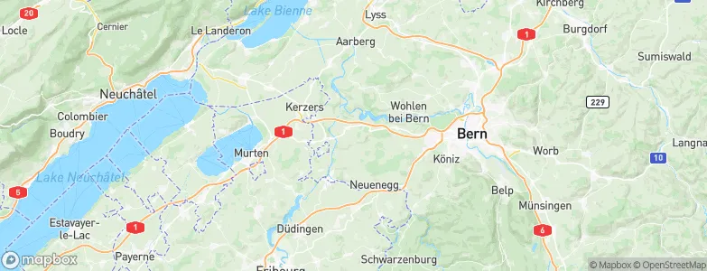 Mühleberg, Switzerland Map