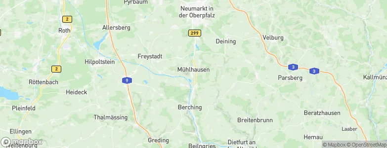 Mühlhausen, Germany Map