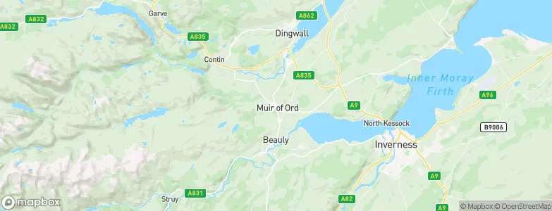 Muir of Ord, United Kingdom Map
