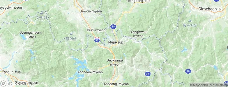 Muju, South Korea Map