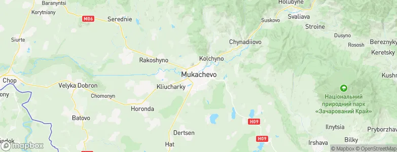 Mukacheve, Ukraine Map