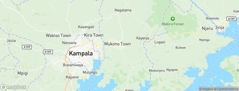Mukono, Uganda Map
