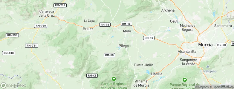 Mula, Spain Map